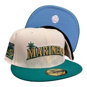 New Era Seattle Mariners 2 Tone 59FIFTY Fitted Hat 40th Anniversary Patch